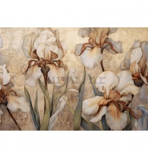 Vlies foto tapeta: Nature Flowers Modern Iris - 368x254 cm