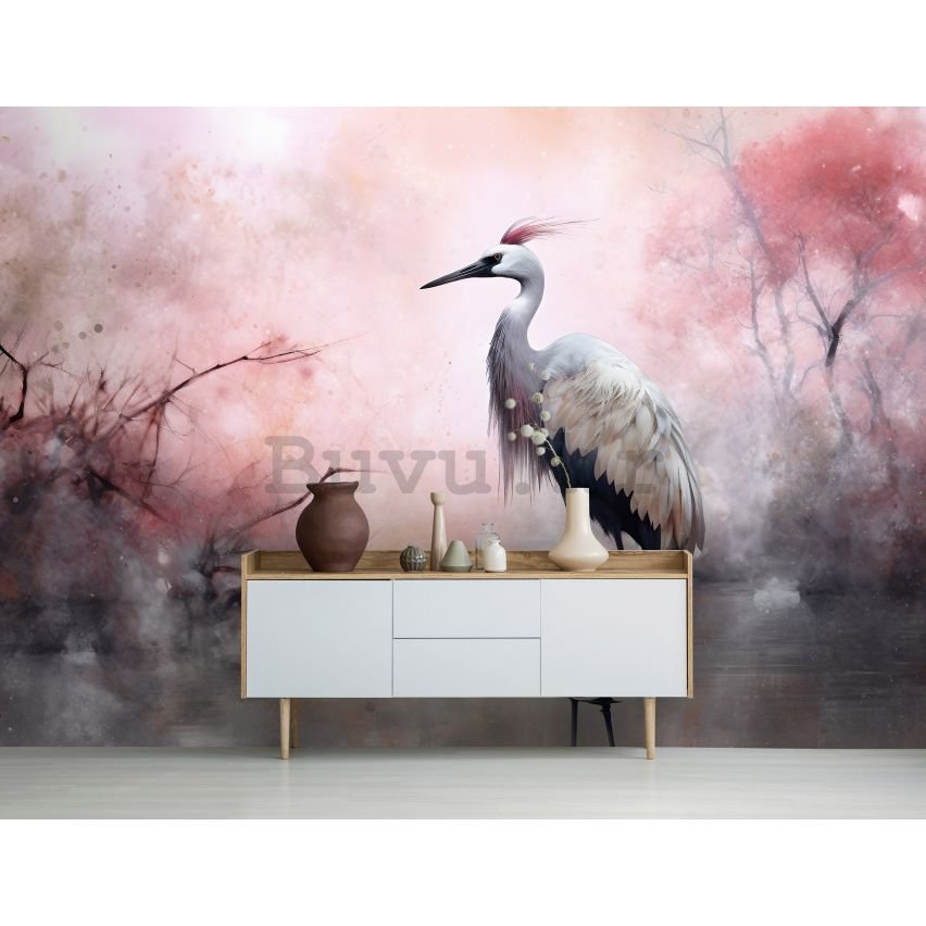 Vlies foto tapeta: Art Abstract Birds - 152,5x104 cm