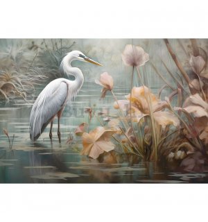 Vlies foto tapeta: Art Abstract Birds Flowers Nature - 152,5x104 cm