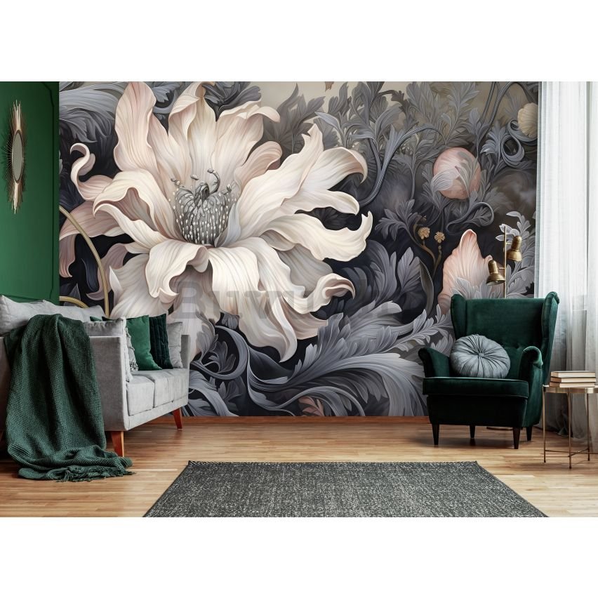 Vlies foto tapeta: Art Nature Abstract Big Flower - 152,5x104 cm