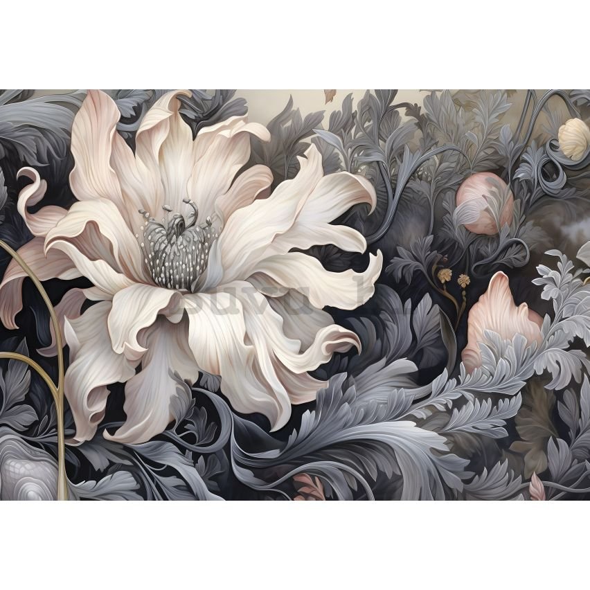 Vlies foto tapeta: Art Nature Abstract Big Flower - 152,5x104 cm