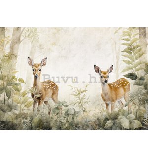 Vlies foto tapeta: For children Forest Roe Deer - 152,5x104 cm