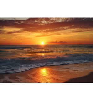 Vlies foto tapeta: Sea sunrise - 104x70,5 cm