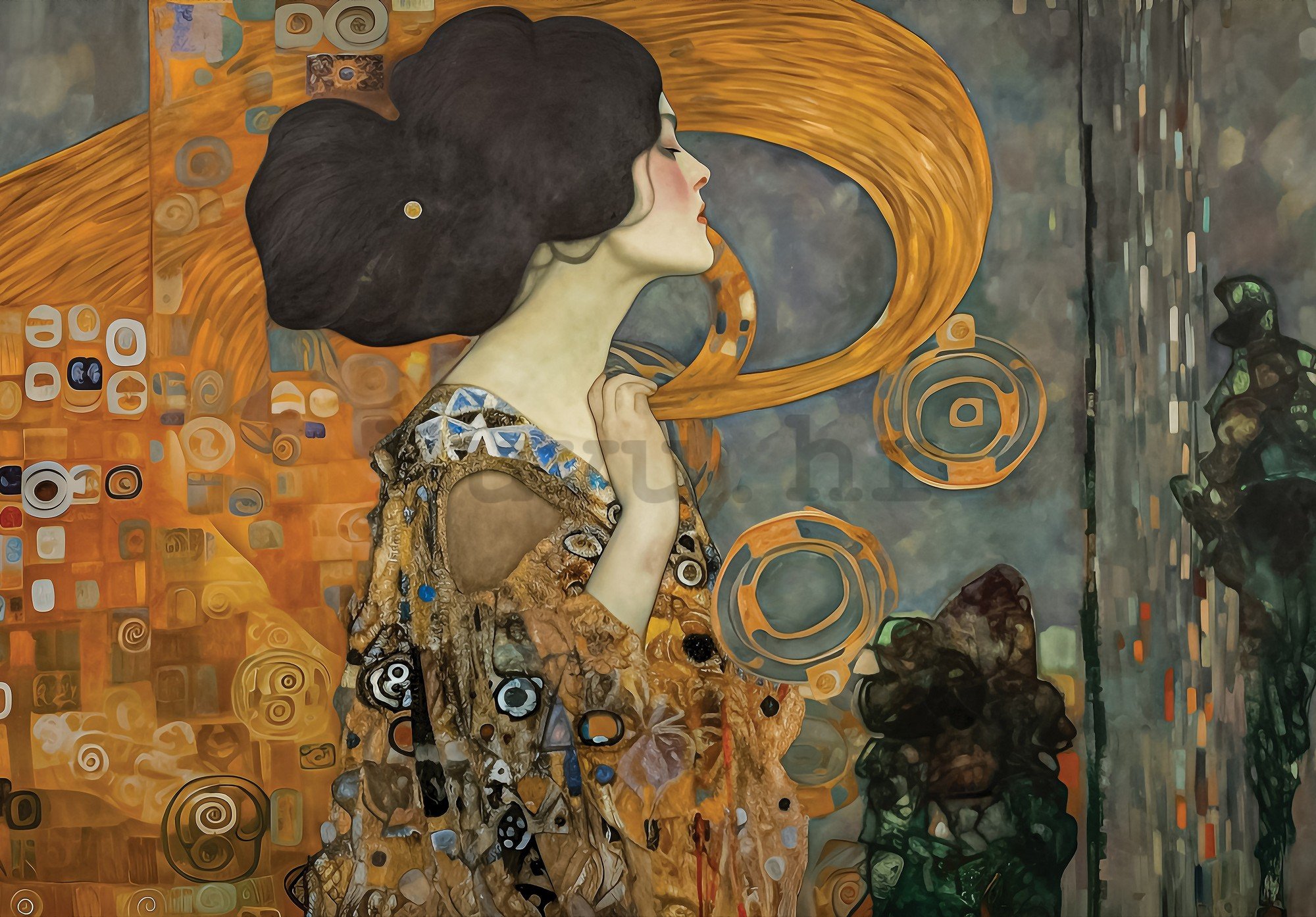 Vlies foto tapeta: Imitation painting woman Klimt - 312x219cm