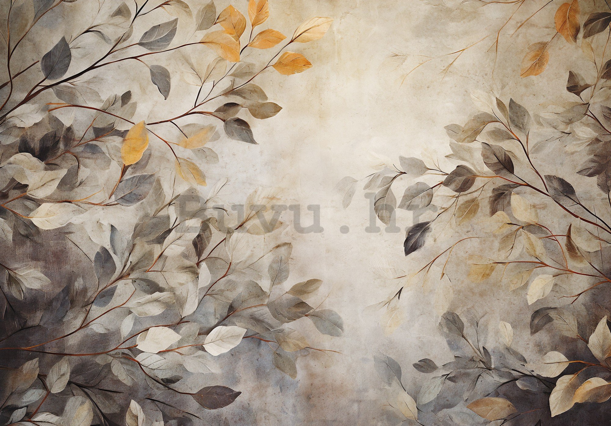 Vlies foto tapeta: Leaves Autumn Colors - 416x254 cm